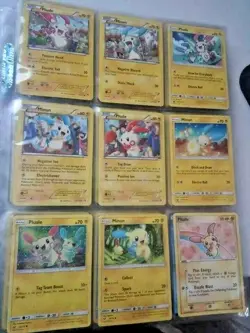 Pokemon Card/Tarjeta 5 Plusle , 4 Minun Cards - Image 1