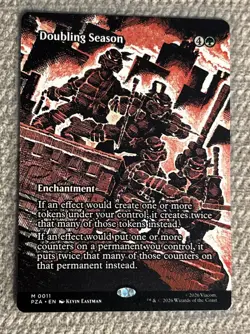 Doubling Season (Borderless) Teenage Mutant Ninja Turtles Source Material MTG NM - Image 1