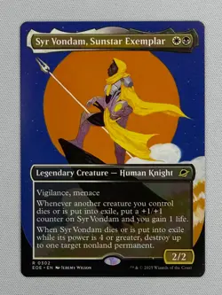 Syr Vondam, Sunstar Exemplar (Borderless) Edge of Eternities Regular - Image 1
