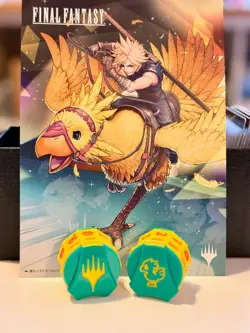 2x MTG Final Fantasy Chocobo Bundle Special Click Wheel Life Counters - Image 1