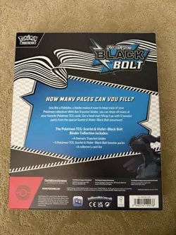 Pokemon TCG Scarlet & Violet Black Bolt Binder Collection BRAND NEW SEALED Unova - Image 2