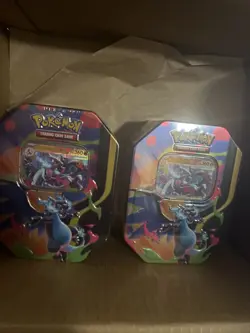 2x Pokemon TCG Mega Charizard X ex Tin - Brand New And Sealed - Image 2