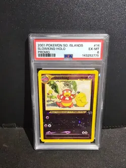 2001 POKEMON SOUTHERN ISLANDS PROMO #14 SLOWKING-HOLO PSA 6 - Image 1