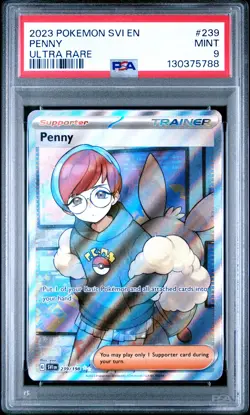 2023 POKEMON SVI EN-SCARLET & VIOLET ULTRA RARE #239 PENNY PSA 9 - Image 1