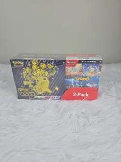 Pokemon Surging Sparks Elite Trainer Box + Booster Bundle COSTCO 2-PACK 2025 - Image 1
