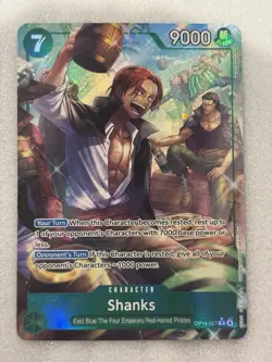 Shanks OP14-027 Alternate Art Foil | One Piece TCG The Azure Sea’s Seven NM - Image 1