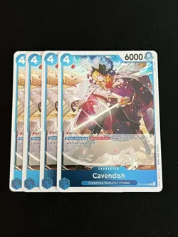 ONE PIECE TCG: Cavendish OP10-045 Rare x4 Royal Blood playset - Image 1