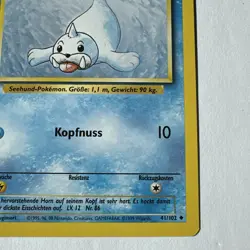 Pokemon Card: Seel German 41/102 Base Set Rare! LP-NM 1999 Vintage - Image 4