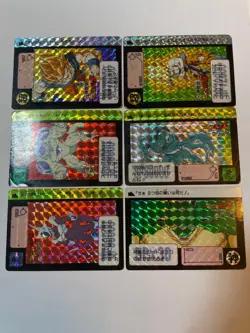 Dragon Ball Carddass 1991 Set 6 Cards No.294 295 320 321 327 335 - Image 2