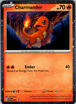 Charmander - SVP047 - Pokemon Scarlet & Violet Promo Ultra Rare Holo Card NM - Image 1
