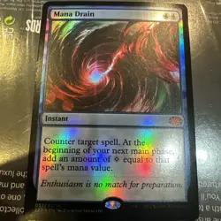 Mana Drain Foil Card #057 MTG LP 2x2 - Image 1