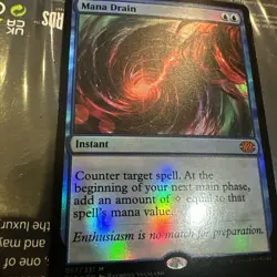 Mana Drain Foil Card #057 MTG LP 2x2 - Image 2