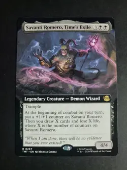 Savanti Romero, Time's Exile (Extended Art) Rare MTG Ninja Turtles - Image 1