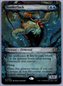 Sunderflock (Showcase) R Lorwyn Eclipsed 309 NM Foil - MTG - Image 1