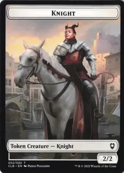 Knight Token Commander Legends: Battle for Baldur's Gate (CLB) #02 MTG - Image 1