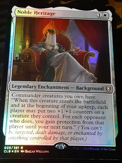 Noble Heritage FOIL,Commander BBG,NM, MTG ,FREE SHIPPING - Image 2