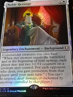 Noble Heritage FOIL,Commander BBG,NM, MTG ,FREE SHIPPING - Image 3