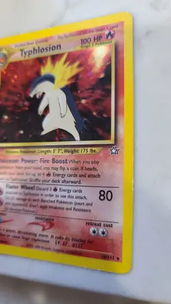 Pokemon Typhlosion Neo Genesis 18/111 Holo Rare 100 HP Stage 2 Unlimited Card - Image 3