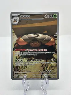 Pokemon TCG Destined Rivals Crustle 186/182 Holo Illustration Rare NM - Image 1