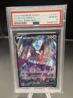 Pokemon Shadow Rider Calyrex Astral Radiance #TG17 Graded Card PSA 10 - Image 1