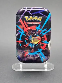 New Pokemon Mega Heroes Mini Tin Mega Lucario Art Factory Sealed !!! - Image 1