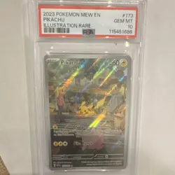 Pokemon Pikachu Illustration Rare Holo Scarlet Violet 151 #173/165 PSA 10 - Image 1