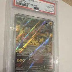 Pokemon Pikachu Illustration Rare Holo Scarlet Violet 151 #173/165 PSA 10 - Image 4