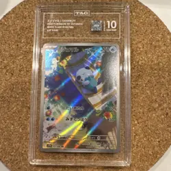 Pokemon 2025 Oshawott White Flare Art Rare Holo 102/086 TAG 10 Japanese - Image 1