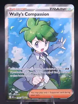 Pokemon TCG Wally's Compassion 176/132 ME01: Mega Evolution Full Art NM - Image 1
