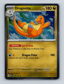 Dragonite 149 2023 Pokemon 151 MEW Sam's Club Tin Cosmos Holo Promo Card NM+ - Image 1