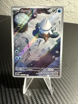 Pokemon TCG Snover 140/132 Me01: Mega Evolution Full Art Holo Illustrations Rare - Image 3