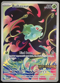 Bulbasaur 133/132 Pokemon Mega Evolution Stamped NM - Image 1