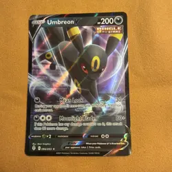 Pokemon Umbreon V Ultra Rare Holo Single Strike 094/203 Evolving Skies 200 HP - Image 1