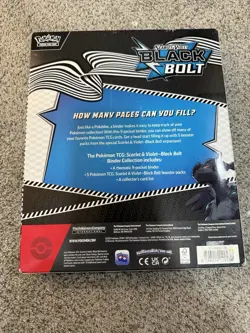 Pokemon TCG: Scarlet & Violet Factory Sealed Black Bolt Binder Collection, Read! - Image 2