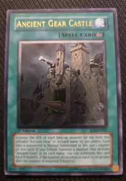Yugioh Ancient Gear Castle SOI-EN047 Ultimate Rare 1st Ed MP - Image 2