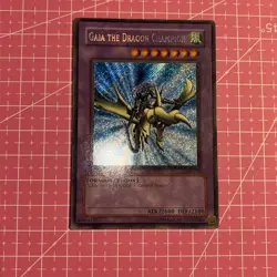 Yugioh Gaia the Dragon Champion LOB-125 Yugioh 1st Ed Secret Rare - Image 1