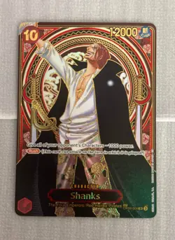 Shanks - OP09-004 (SP) (Gold) - Carrying On His Will (OP13) *MINT* - Image 1