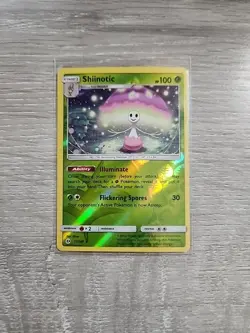 Pokemon TCG Sun & Moon Base Set Shiinotic Reverse Holo Card 17/149 - LP - Image 1