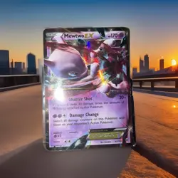 Pokemon TCG Mewtwo EX 62/162 Full Art Holo XY Breakthrough Card - Image 1