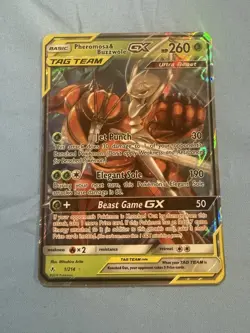 Phermosa & Buzzwole GX Tag Team Unbroken Bonds Pokemon Card 1/214 - Image 1