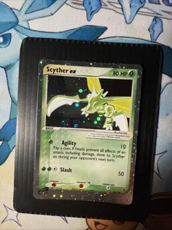 Pokemon Scyther EX Holo Card 2003 Ruby and Sapphire 102/109 NM Condition - Image 1