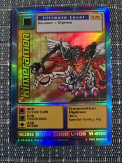 Vintage Digimon CCG Battle Series 1 Holo Card Kimeramon ST-21S - Image 2
