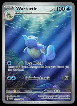 Wartortle 171/165 Holo Illustration Rare Scarlet & Violet 151 Pokemon Card - Image 1