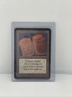 Magic the Gathering MTG Alpha Copper Tablet - Near Mint - Image 1