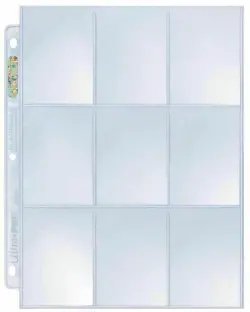 100 x ULTRA PRO PLATINUM TRADING CARD 9 POCKET SLEEVES PAGES AFL POKEMON MTG - Image 2