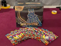 Pokemon Mega Evolution ETB Lucario - Elite Trainer Box + 10 Mega Evolution Packs - Image 1
