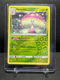 Shiinotic 17/149 Reverse Holo Rare Pokemon 2017 Sun & Moon LP - Image 1
