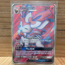 Pokemon TCG Sylveon GX Full Art Holo 140/145 Guardians Rising Ultra Rare HP 200 - Image 1