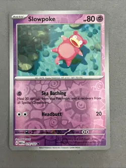 Pokemon TCG * Scarlet & Violet 151 * 079/165 Slowpoke C * REVERSE HOLO * NM - Image 1