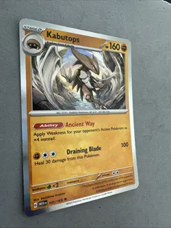 Pokemon TCG * Scarlet & Violet 151 * 141/165 Kabutops Rare * HOLO * FRESH PK - Image 2